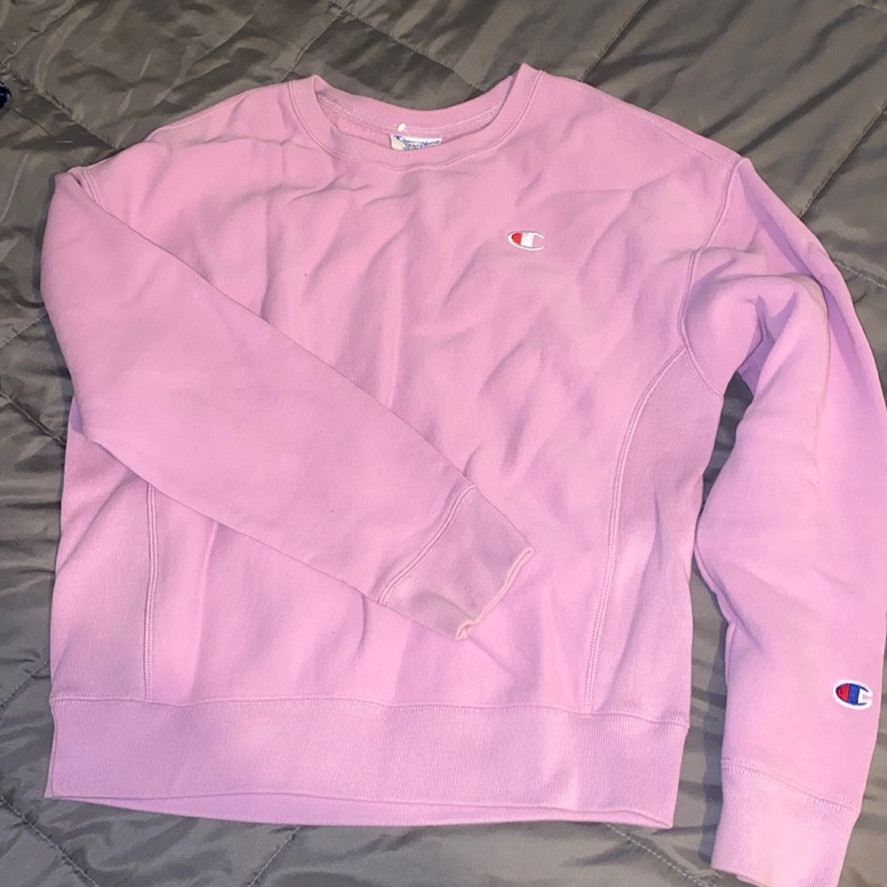 Pink champion crew neck